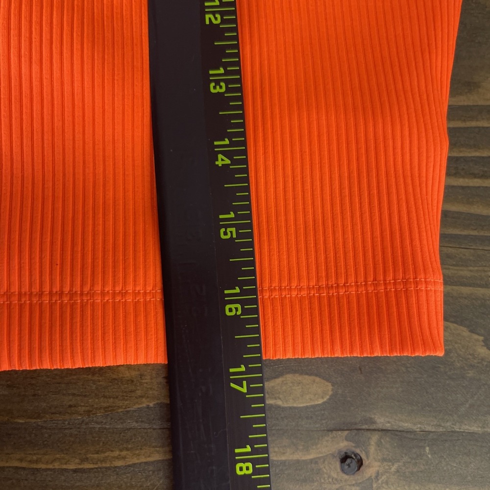 Free People Neon Orange Ribbed Cropped Tank - Picture 6 of 10